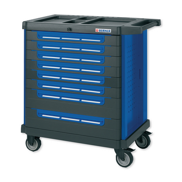 Dielenský vozík Revolution modrý s 8 zásuvkami